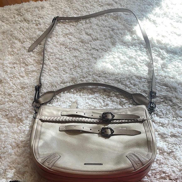 Greyish/taupe Burberry crossbody gunmetal hardware - Picture 1 of 16